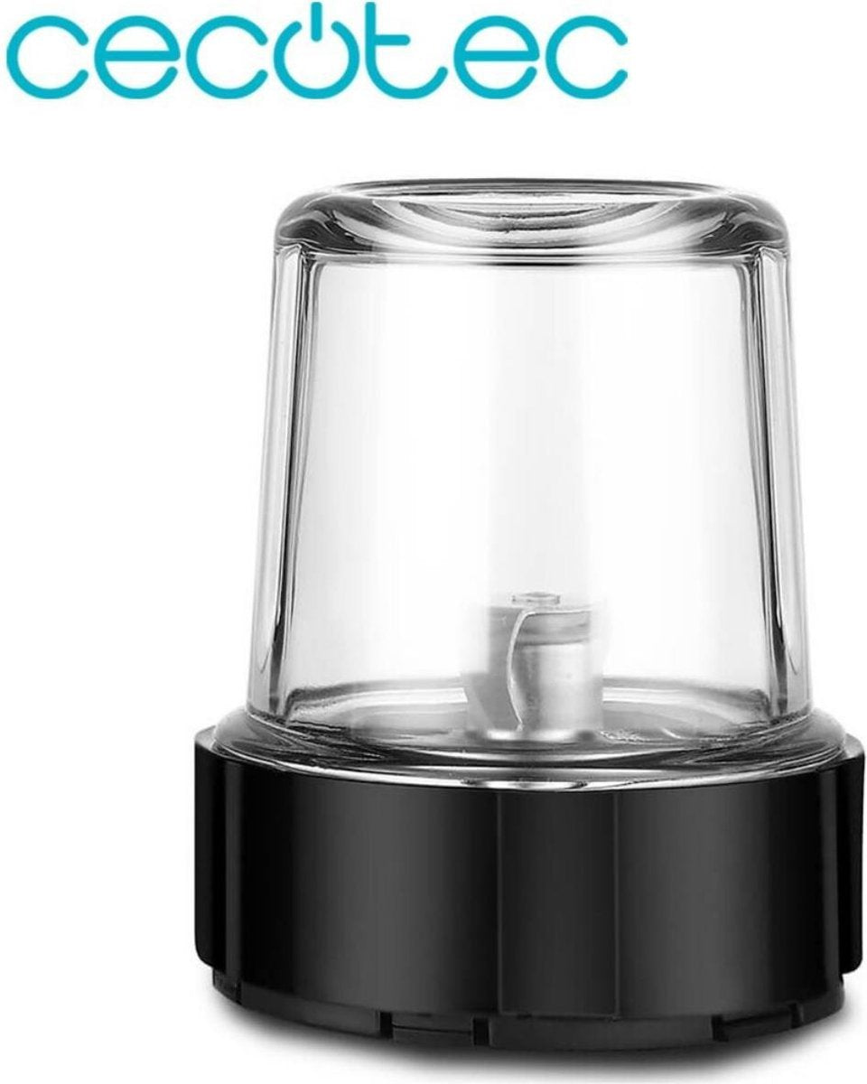 CECOTEC Elektrische Koffie En Spice Grinder Power Titanium - Bladen Van Staal Zeer - Super Slip Glas