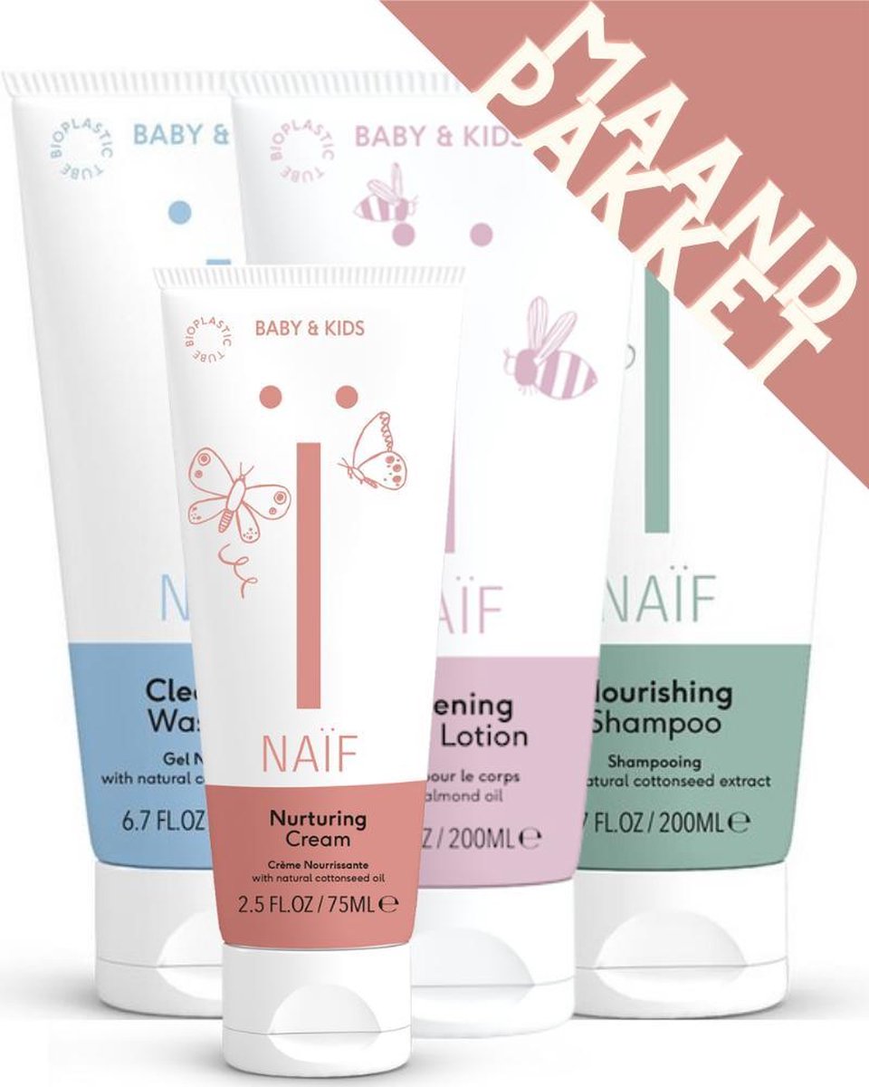 Naïf maandpakket douche & body – Baby & Kids