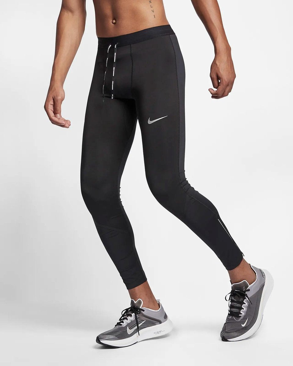 Nike Tech Power-Mobility Sportlegging Heren - Black/Black/Reflective Silv