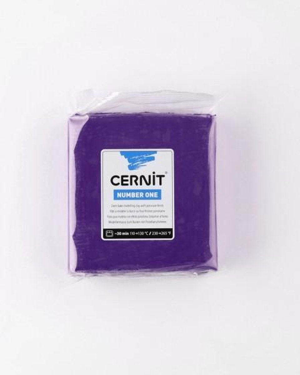 Boetseerklei - Cernit Number one 56g violet - 6 stuk