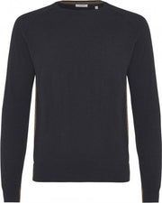 Tresanti Heren Pullover Ronde Hals Navy Regular Fit - S