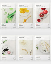 Innisfree My Real Squeeze Variety Mask Set (6pcs) - Korean Skincare