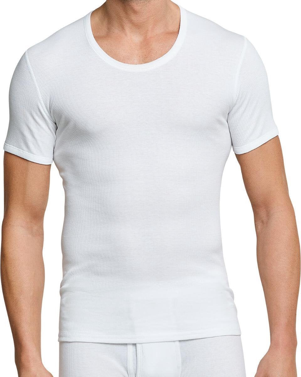 Schiesser shirt 3 pack Cotton Essentials dubbelrib