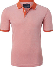 Marvelis Modern Fit poloshirt - oranje melange -  Maat: M