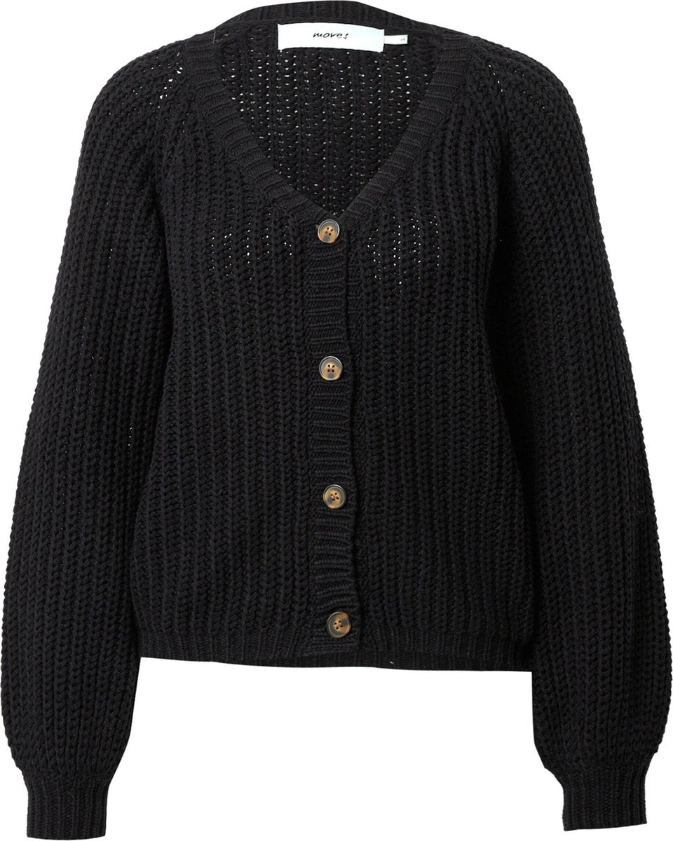 Moves gebreid vest Zwart-Xl