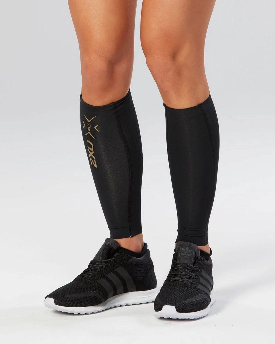2XU Light Speed Compression Calf Guards Black/Gold