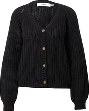 Moves gebreid vest Zwart-Xs