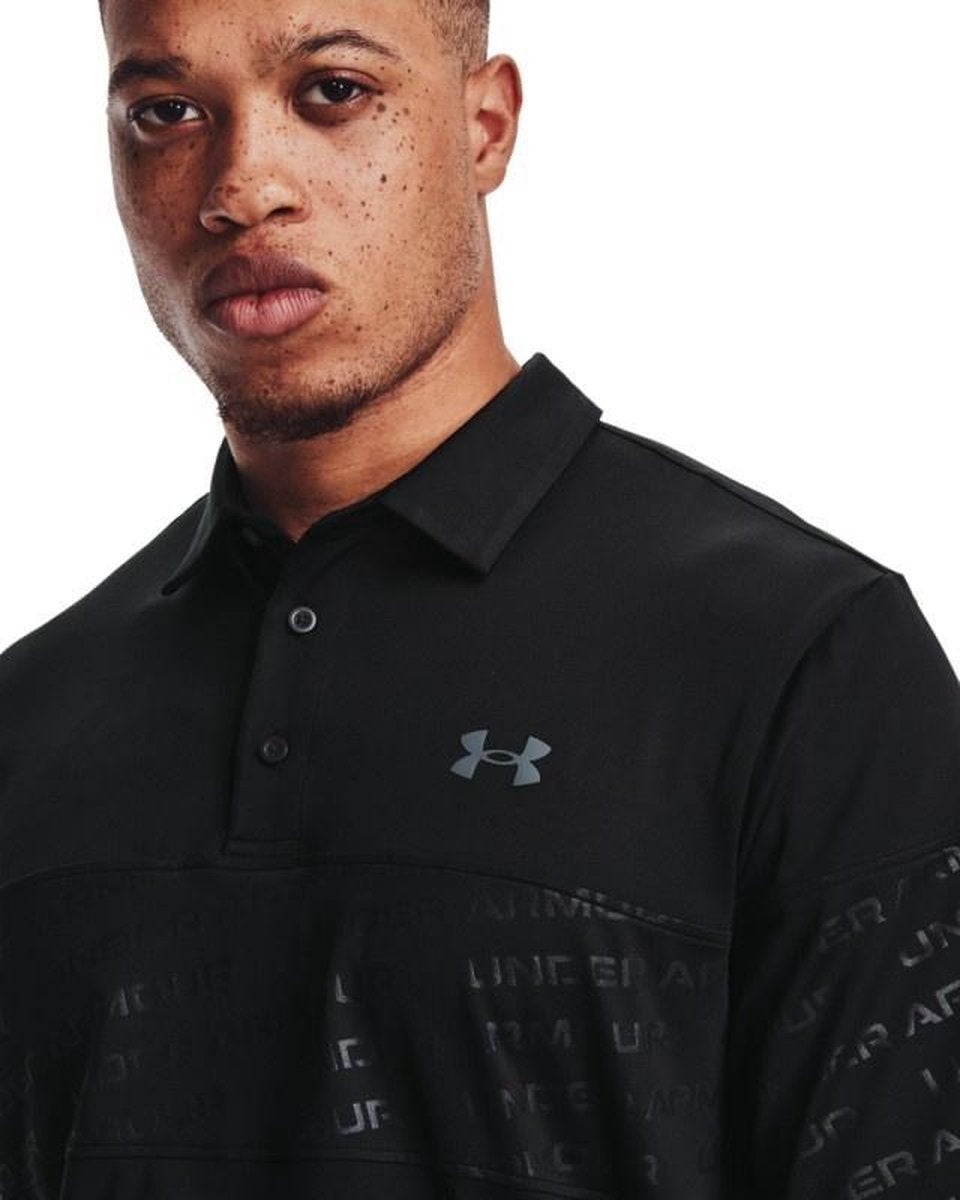 Playoff 2.0 Blocked Polo Zwart