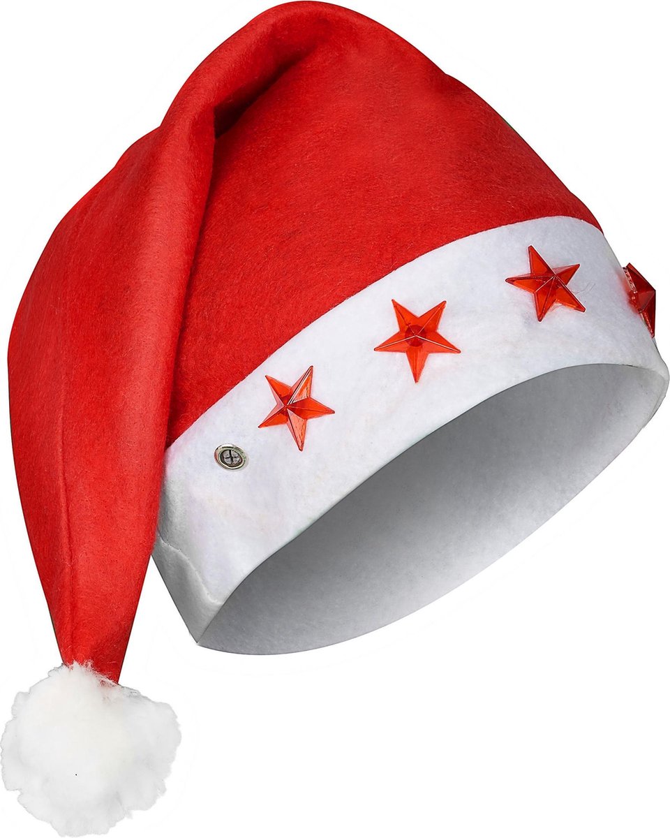 WELLY INTERNATIONAL - Kerstmuts voor volwassenen met licht - Hoeden > Mutsen