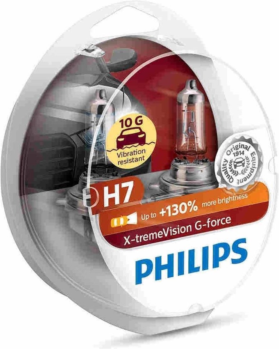 H7 12V 55W PX26d Xtreme Vision GForce 130% 2st. Philips