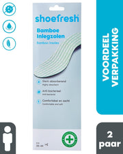 Shoefresh Bamboe Inlegzolen Heren – Geurvreters voor schoenen – Anti zweet inlegzooltjes – Maat 35-46 - 1 paar