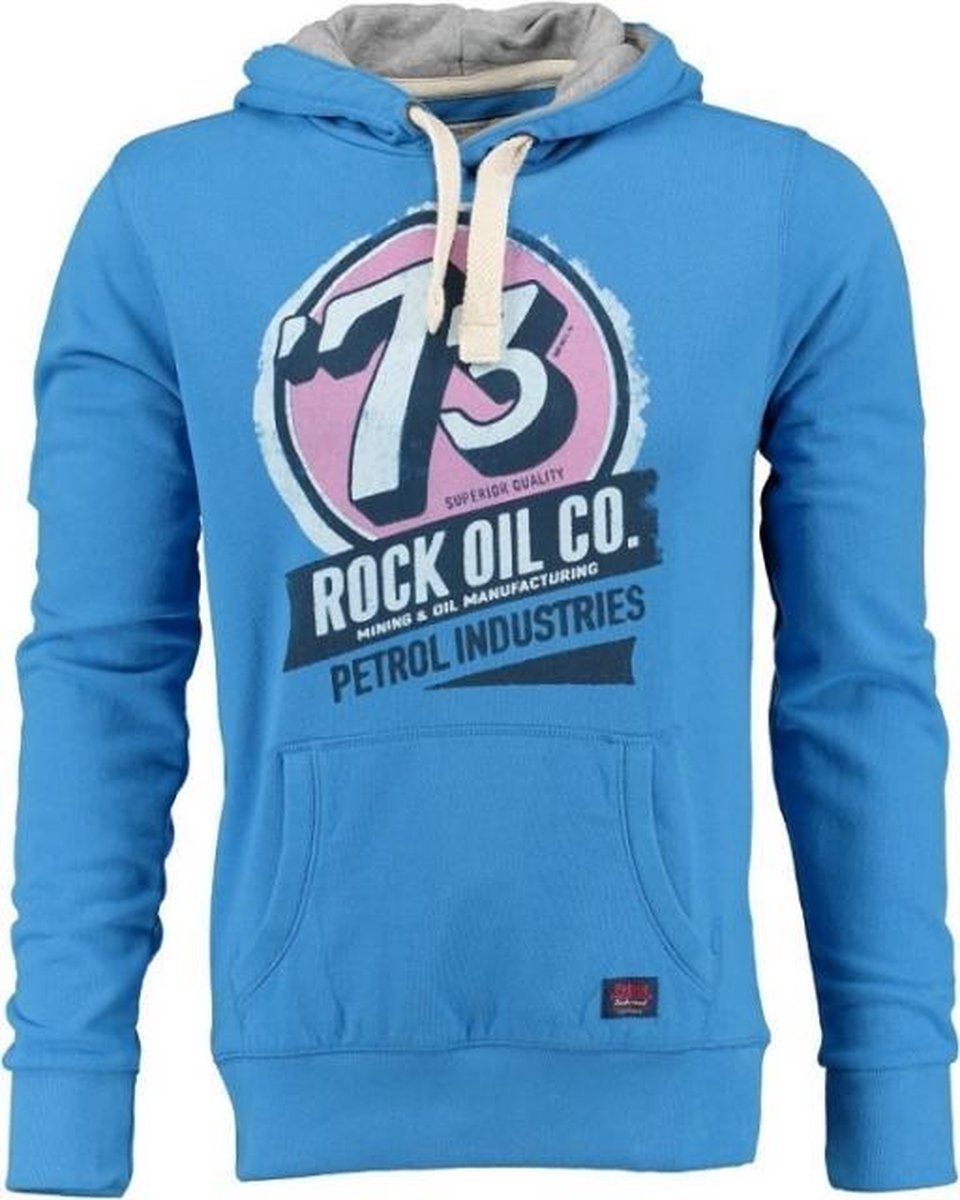 Petrol sweater hoodie - Maat S