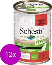Schesir Hond Bio Blik Paté 400 g - Hondenvoer - 12 x Rund