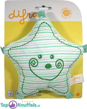 Pluche Knuffel Ster voor Baby (Groen) 15 cm - extra zacht en lief!