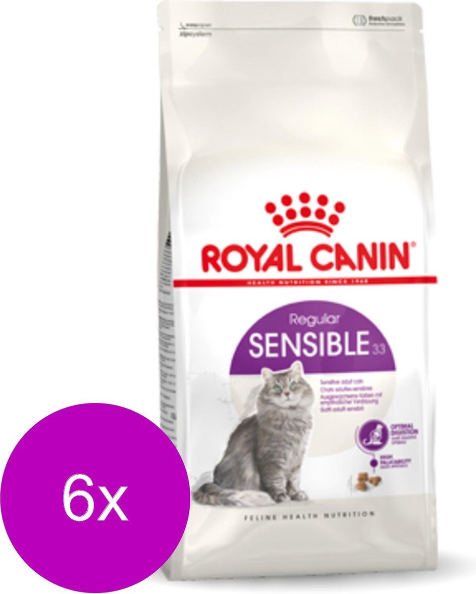 Royal Canin Fhn Sensible 33 - Kattenvoer - 6 x 400 g