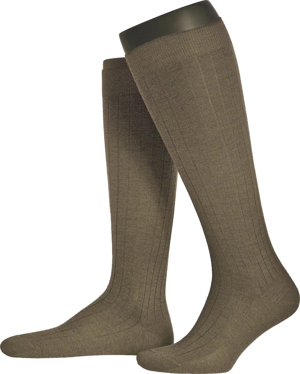 Donker Beige luxe herenkousen