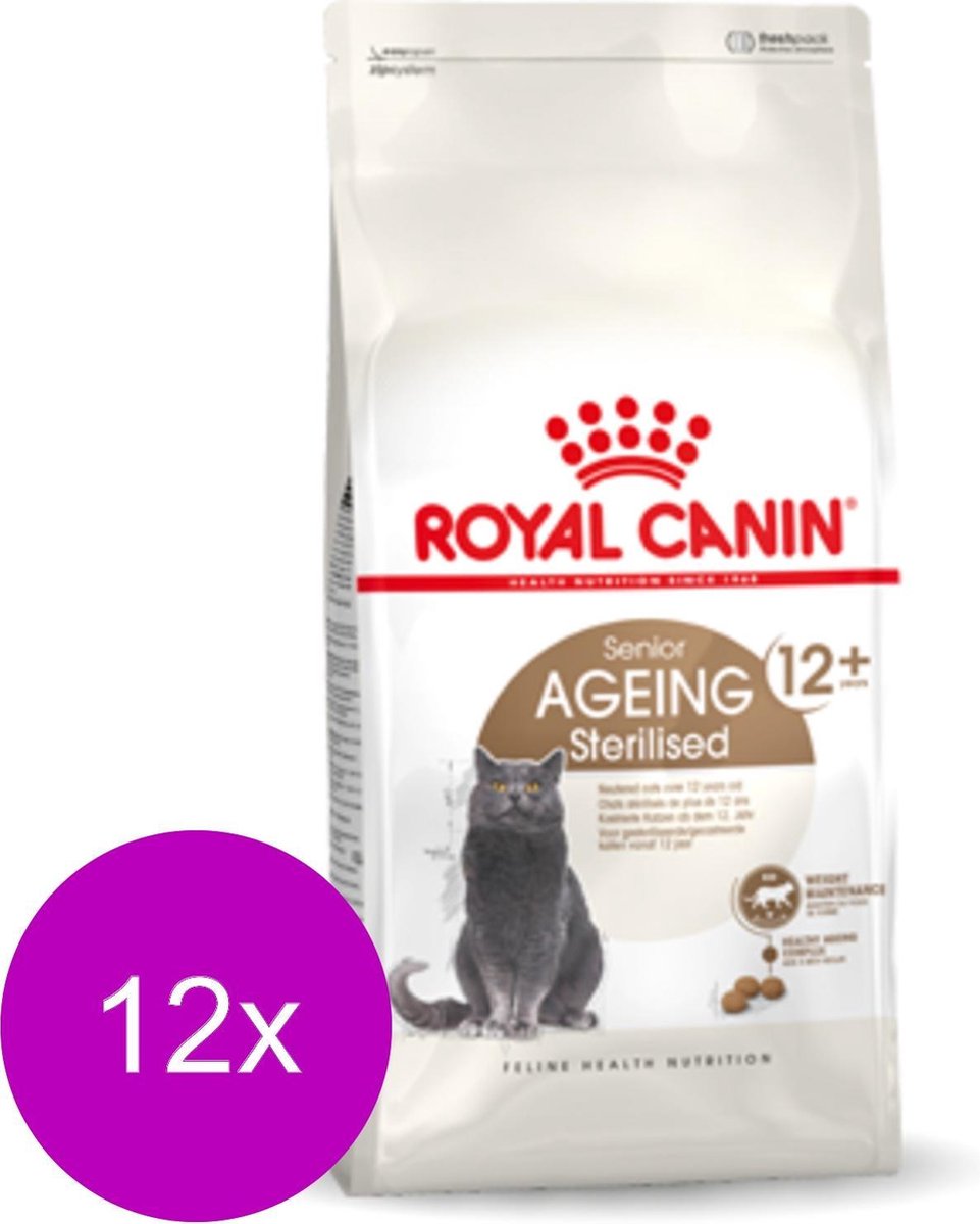 Royal Canin Fhn Sterilised 12plus - Kattenvoer - 12 x 400 g