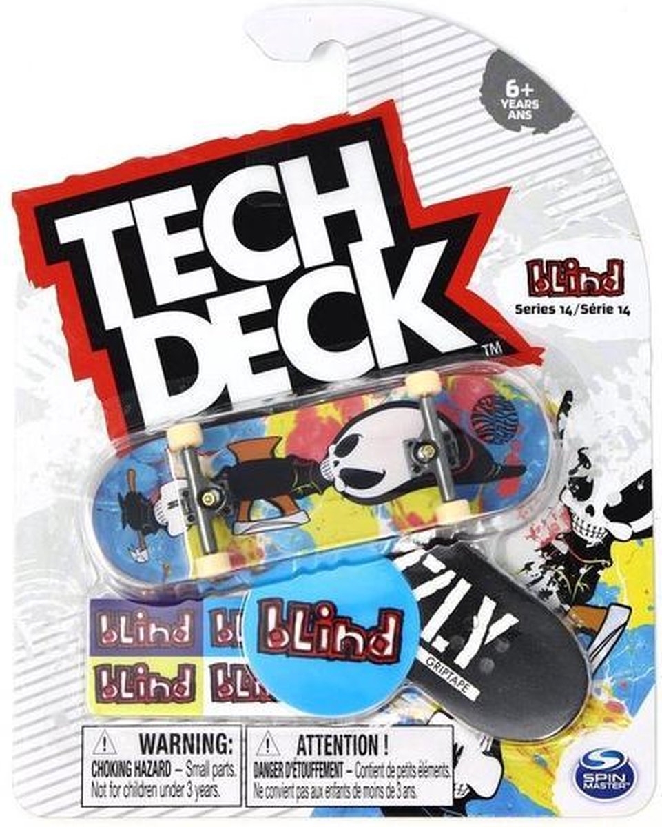 Tech Deck Series 14 Blind Jordan Maxham Psychadelic Reaper Fingerboard