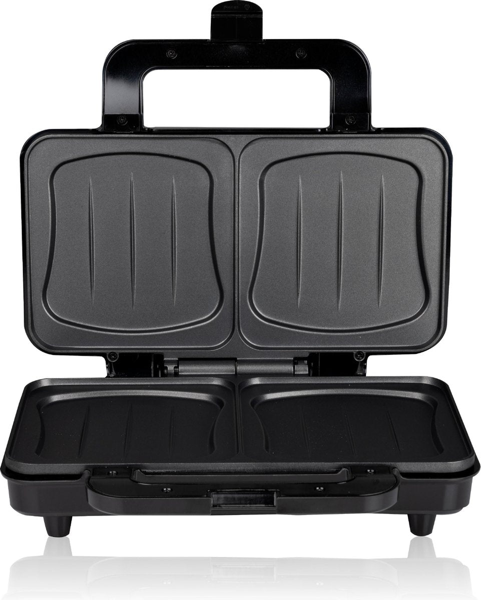 Alpina Tosti-Apparaat - XL - 900 Watt - Anti-Aanbak - RVS/ Zwart
