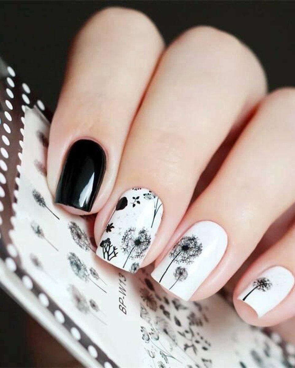 Paarden bloem nagel sticker nail art Nailart paardenbloem nagelsticker