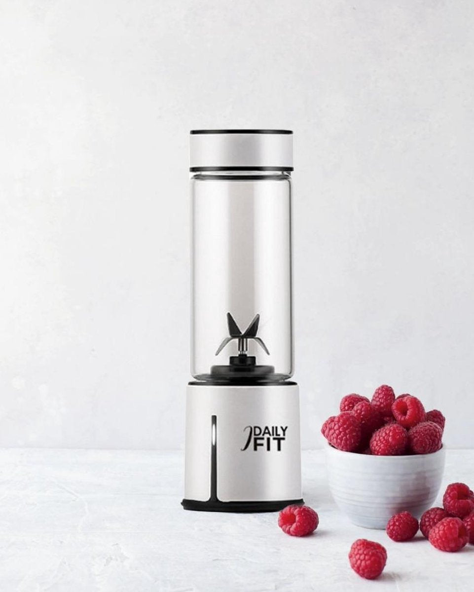 Mini Blender Deluxe X - Met Gratis Beschermhoes - 450ML - Wit - Draadloos & Draagbaar - Blender To Go - Idailyfit - Mix & Go - Portable Blender Deluxe - Smoothies & Shakes