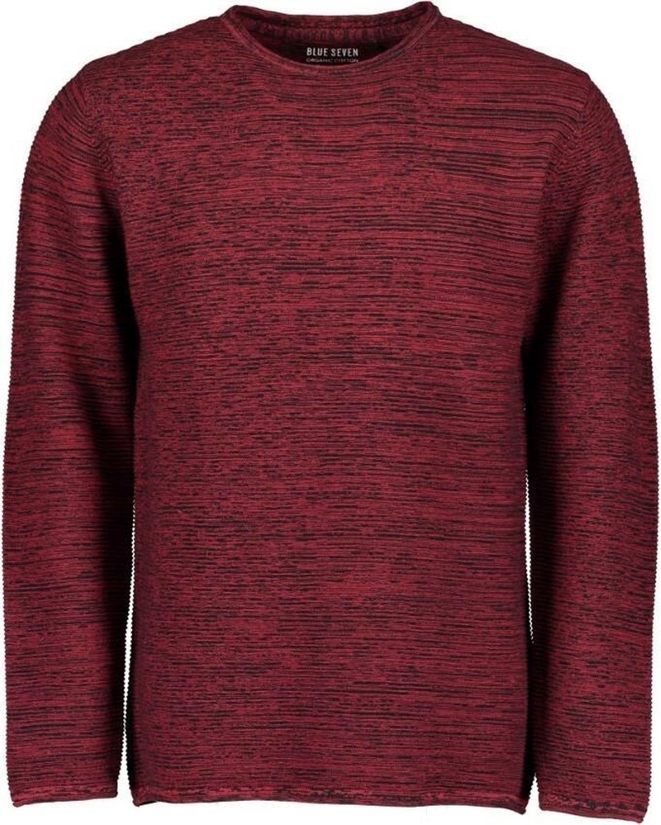 Blue Seven heren trui rood melange - maat XXL
