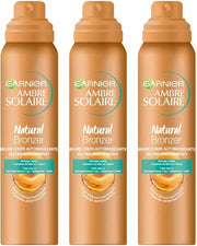 3x Garnier Ambre Solaire Natural Bronzer Zelfbruinende Spray Light 150 ml