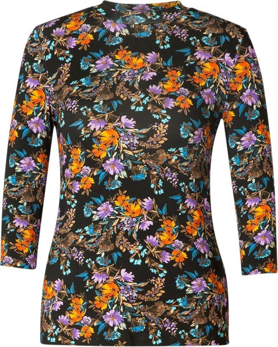 ES&SY Nanoe Top - Black Multi Colour - maat 38