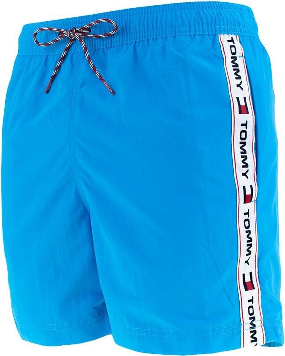 Tommy Hilfiger side tape logo flag zwemshort blauw II - M