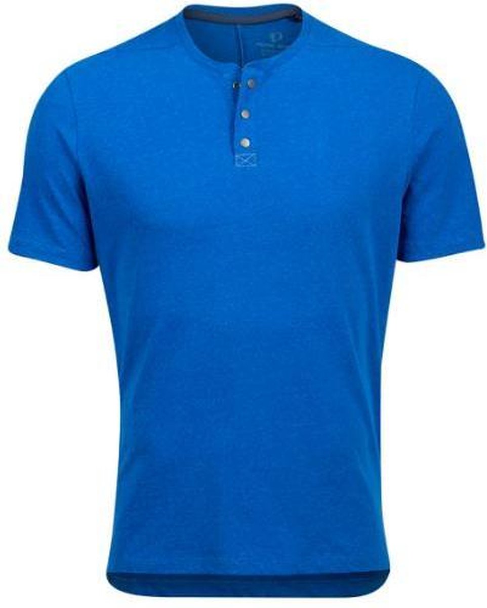 Pearl Izumi Fietsshirt Boardwalk Henley Heren Polykatoen Blauw Mt Xl