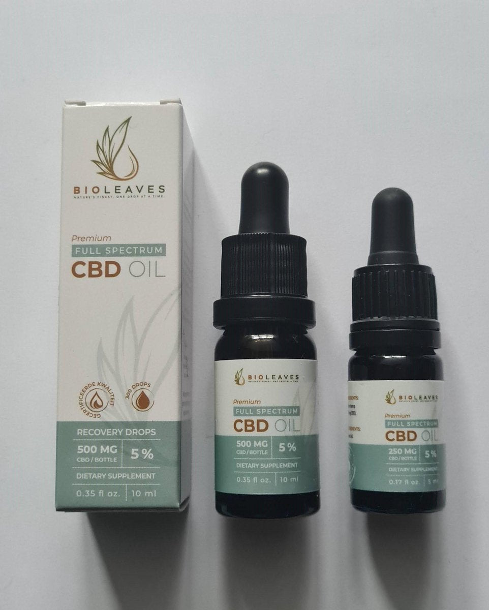 TIJDELIJK 20% KORTING - BIOLEAVES - 5% Full spectrum CBD olie 5ml