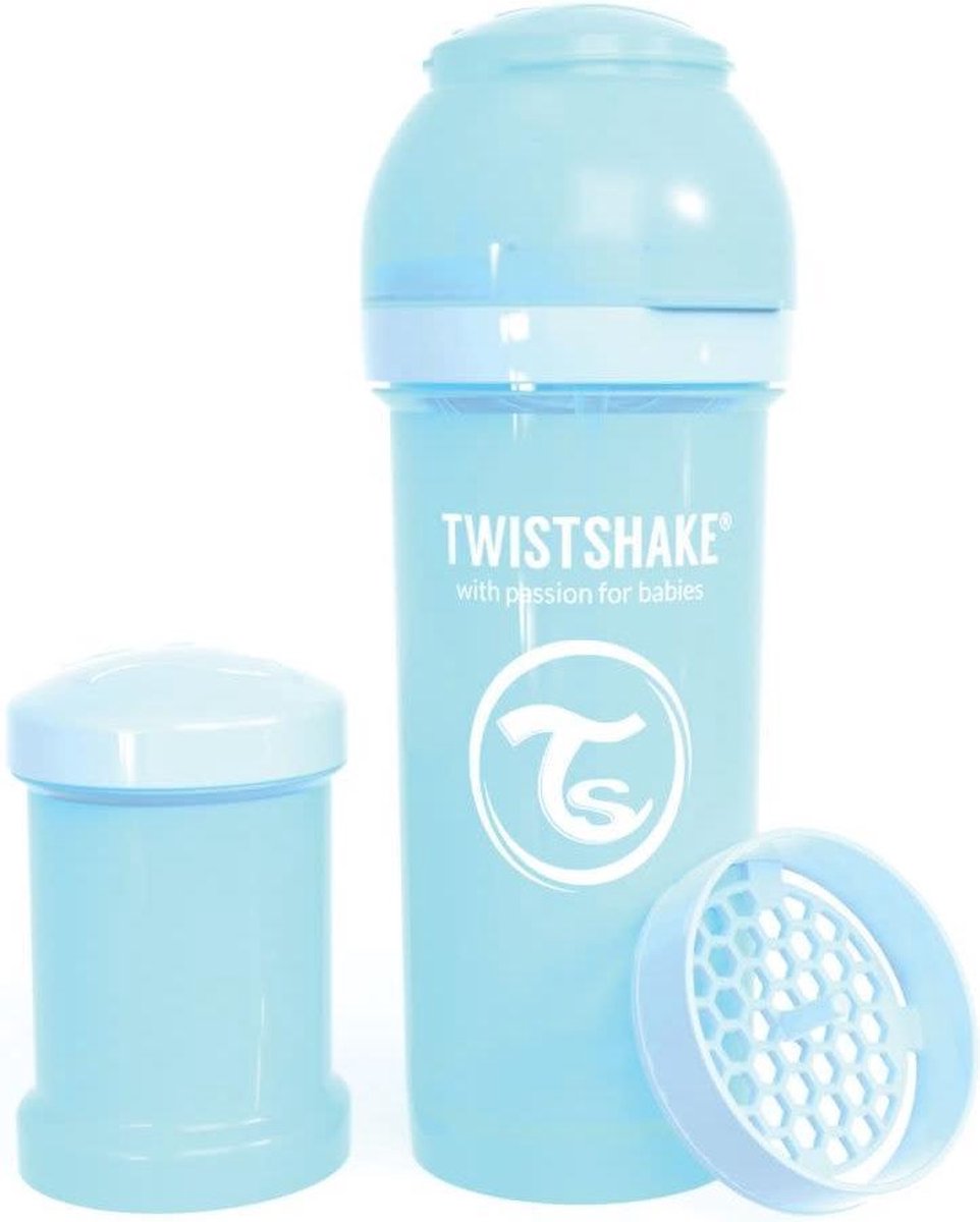 Drinkflesje Antikoliek 260  ml - Pastelblauw | Twistshake
