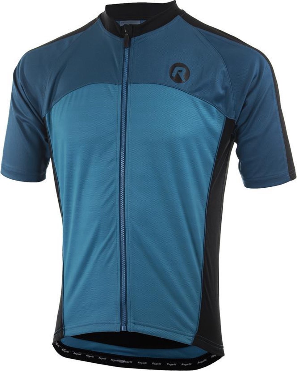 Rogelli Wielershirt KM Mantua3.0 Blauw/Zwart - Maat S