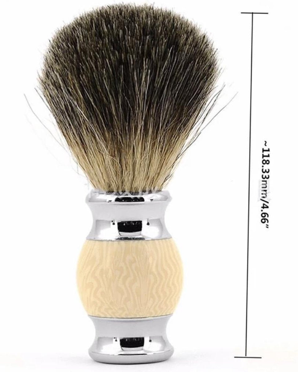 Cazon ®  Luxe Scheerkwast / Nekkwast / Professionele Barber Brush/ Kapper