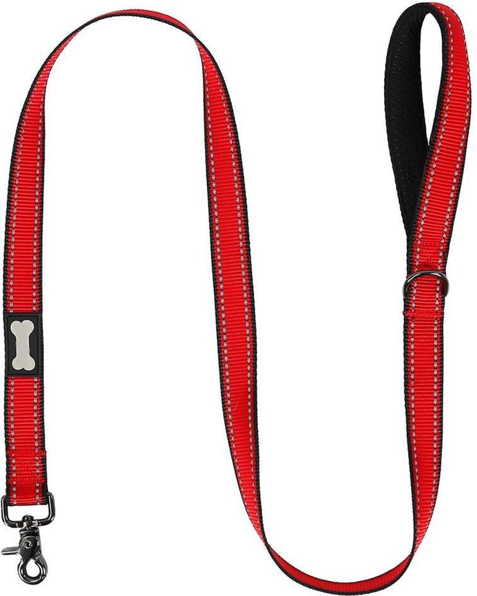 Reflecterende hondenlijn training - SMALL - ROOD