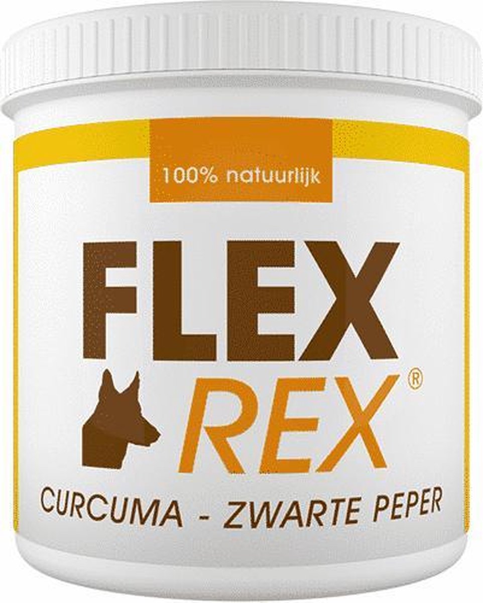 FlexRex Curcuma - Honden Supplementen - 3x 125 gram
