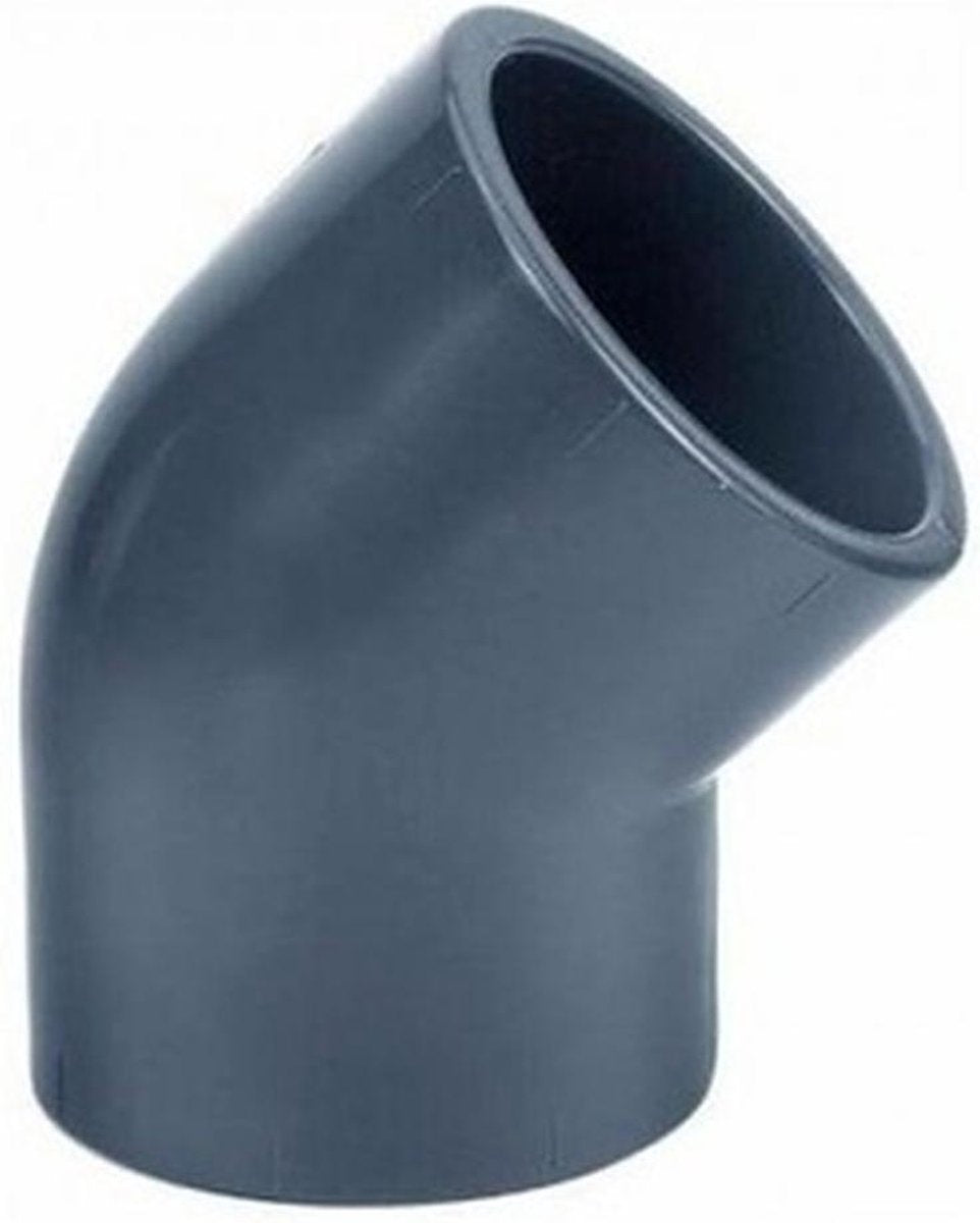 PVC Knie 45 graden - 16 bar (PN16) | 63 mm