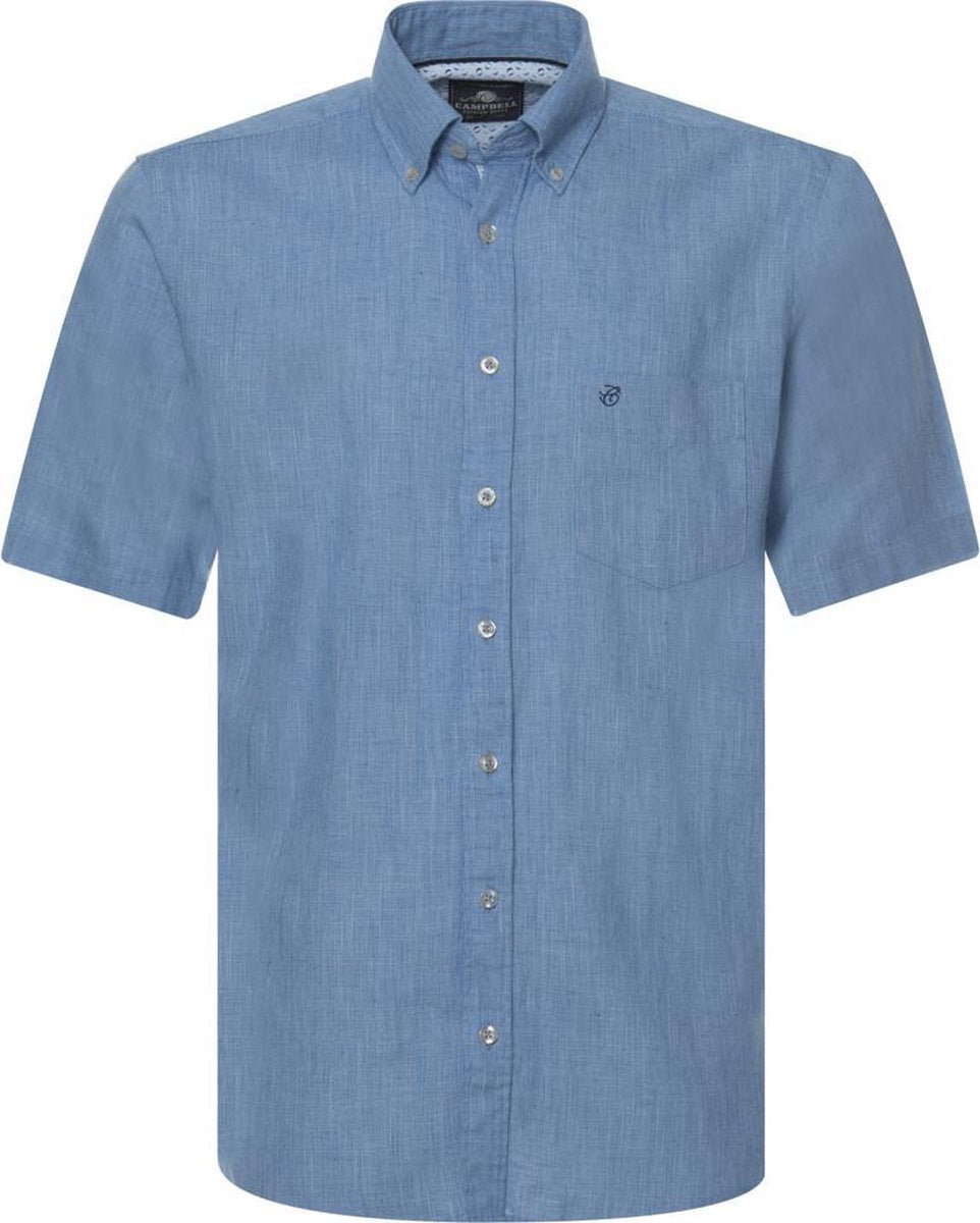 Campbell Classic Casual Overhemd Heren korte mouw