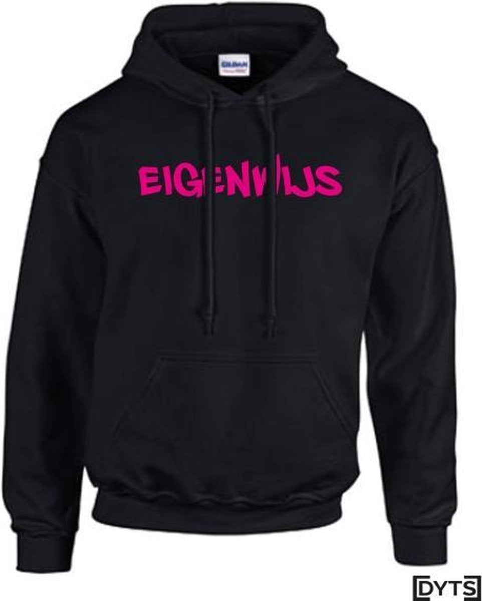 Hoodie | Karakter | Eigenwijs03 | Kids - fluor pink