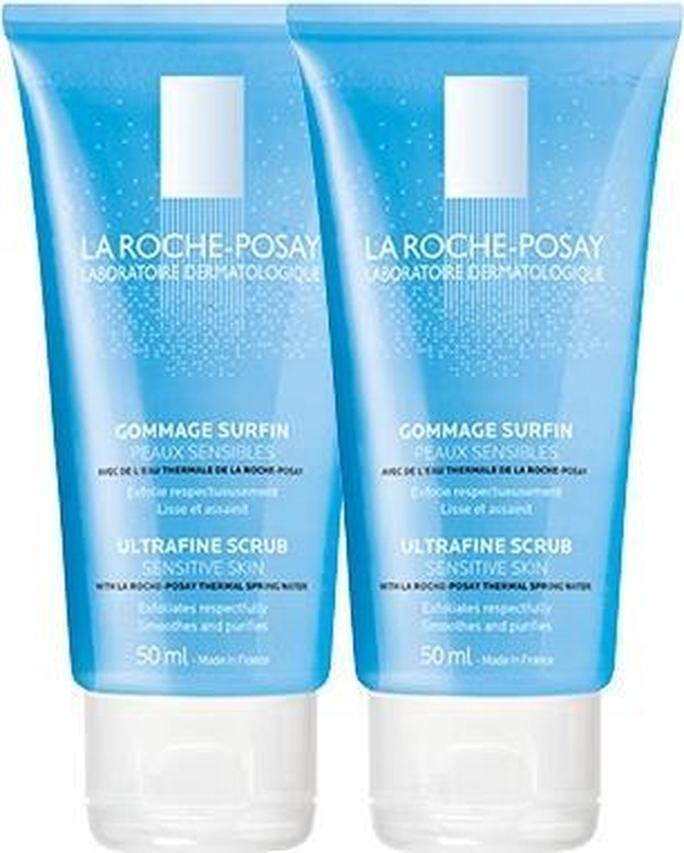 La Roche-Posay Fysiologische Gezichtsscrub - 2x50ml - Superfijne scrub