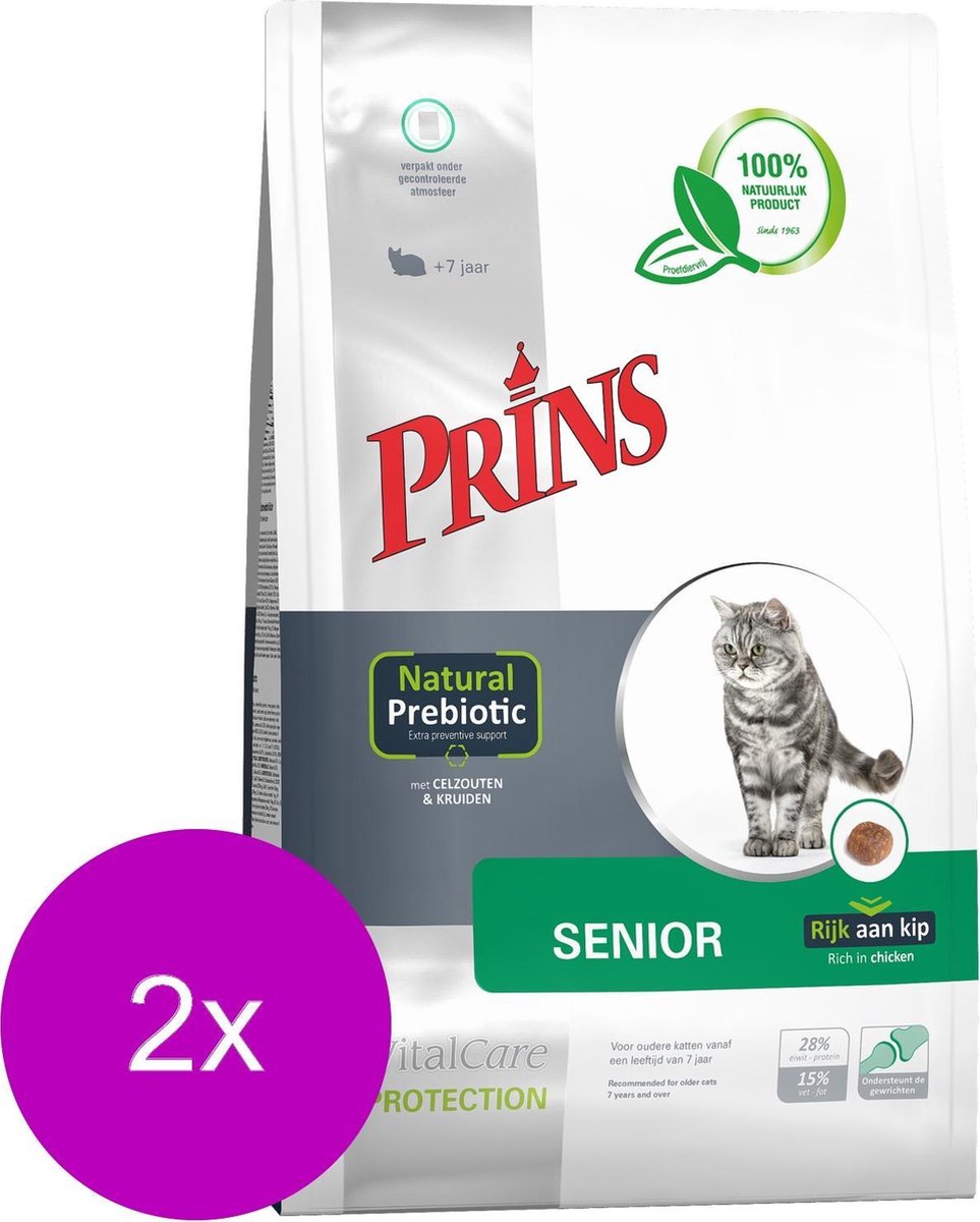 Prins Vitalcare Protection Senior - Kattenvoer - 2 x 1.5 kg