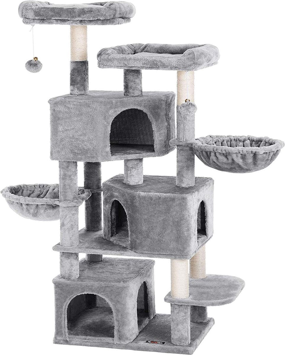 Nancy's Kattenboom met 3 kattengrotten - 164 cm - Kattenhuis - Krabpaal - Kattenboom - Katten Krabpalen