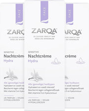 3x Zarqa Nachtcreme Hydra 50 ml