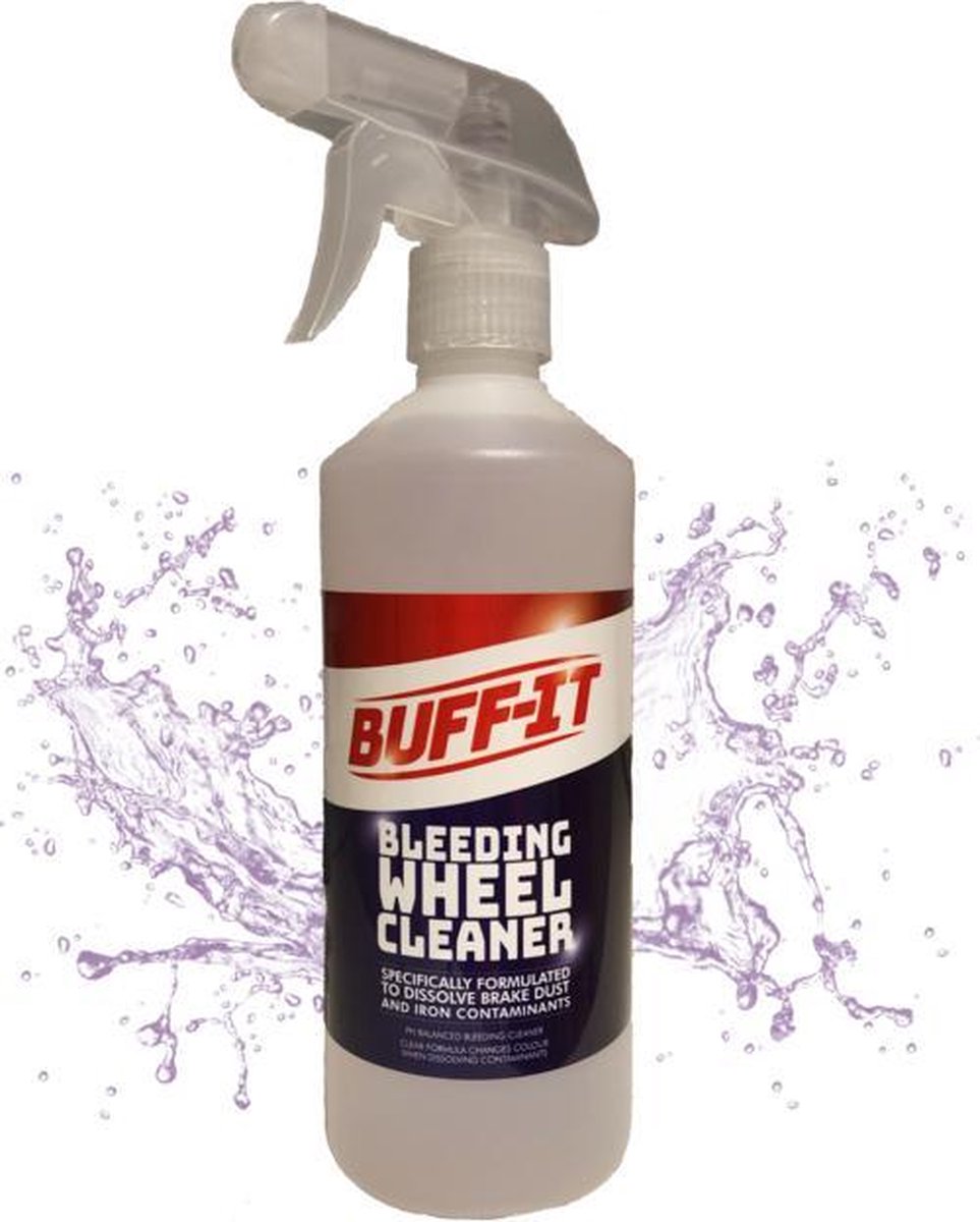 BUFF-IT - Bleeding Wheel Cleaner - Blinkende velgen - Diepe glans - Diepe reiniging - 500ml