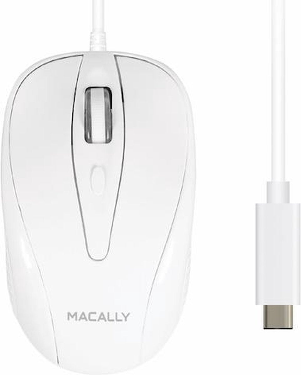 Macally UCTURBO muis USB Type-C Optisch 1000 DPI Ambidextrous