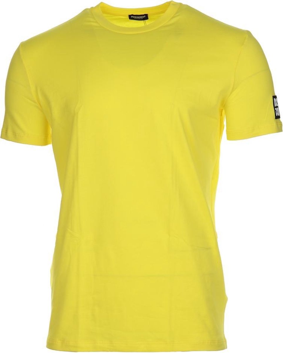 DSQUARED2 T-shirt Brand Signatures Yellow