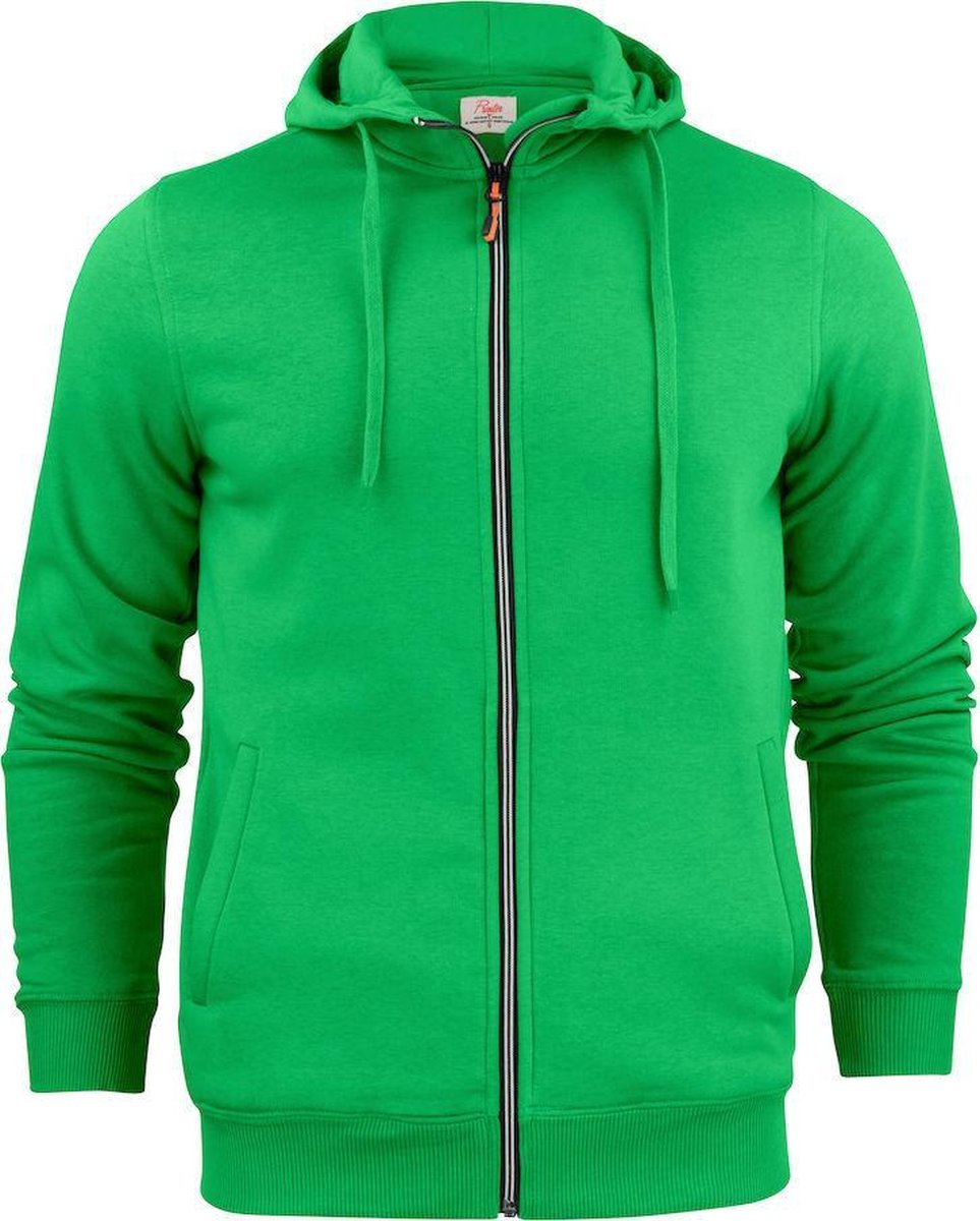 Printer Hooded Sweat Vest Overhead Man 2262051 Frisgroen - Maat XXL