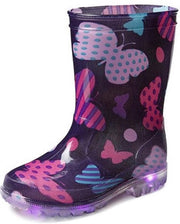 Gevavi Boots Mila Regenlaarzen Kids - LED-lampjes - Paars maat 28