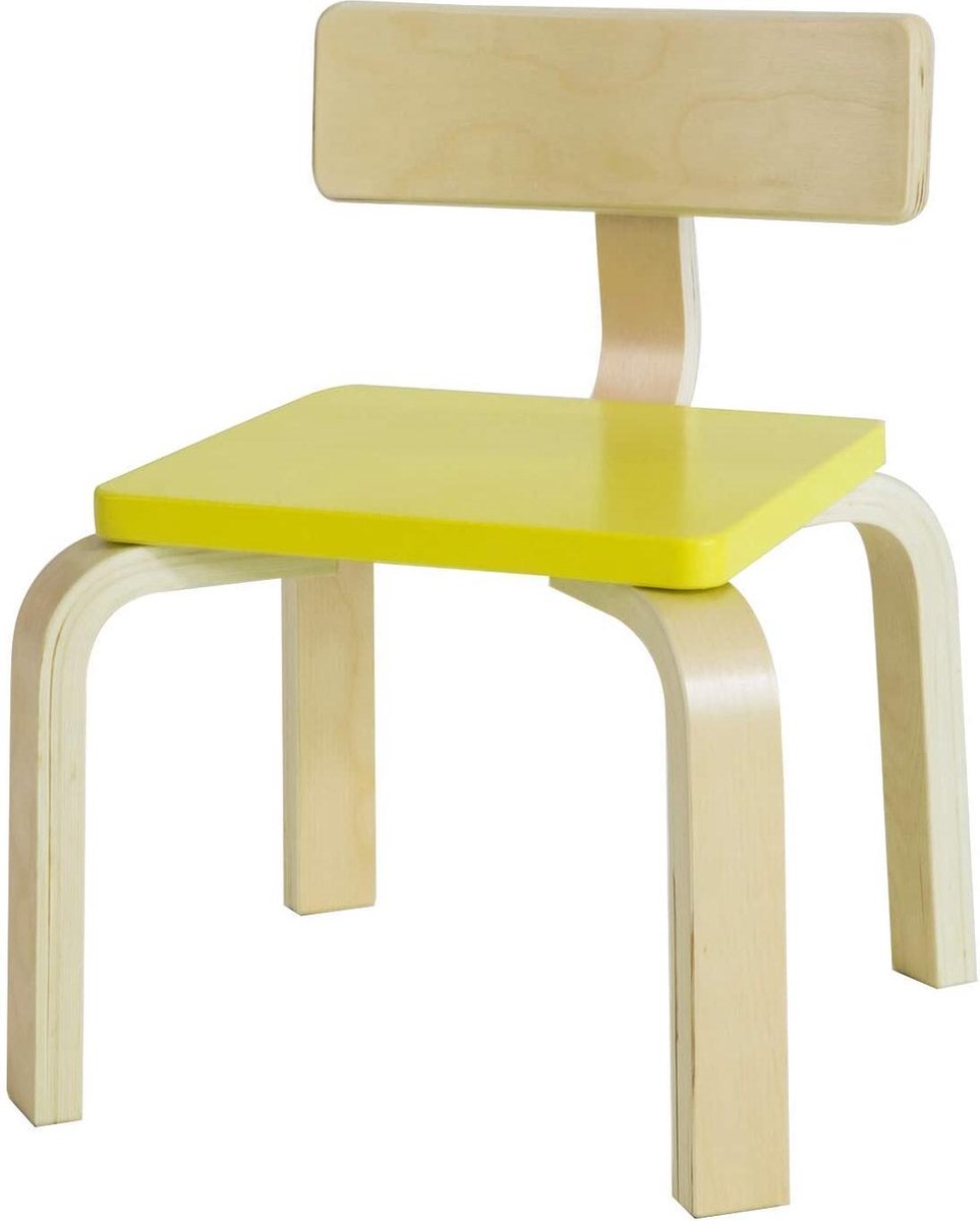 Simpletrade Kinderstoel - Stoel kind - Ergonomisch - Geel - 33x43x33 cm