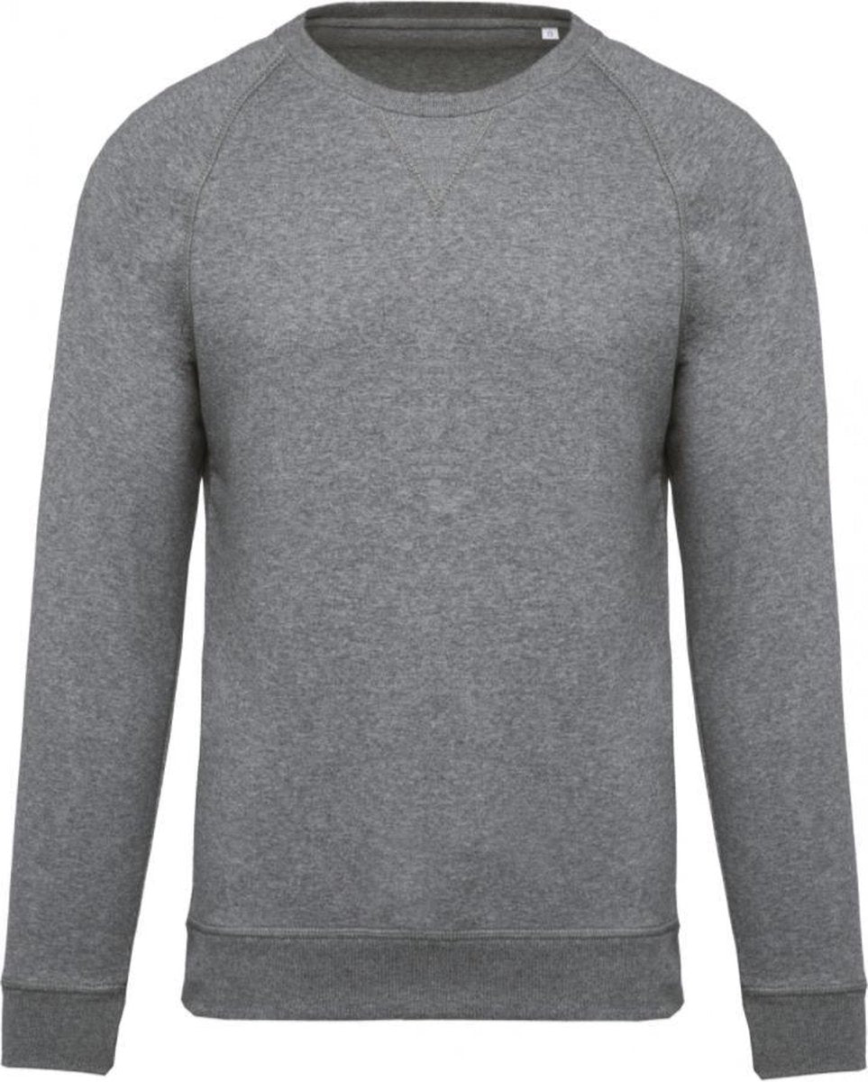 Sweater bio raglanmouwen kinderen Grijs Maat 8/10 jaar
